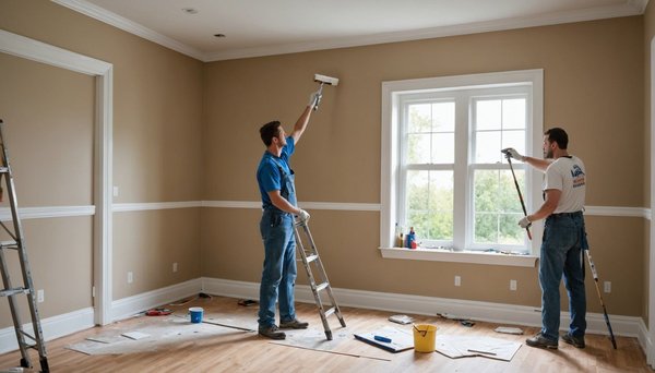 Comment un peintre professionnel prépare-t-il une pièce pour la peinture ?